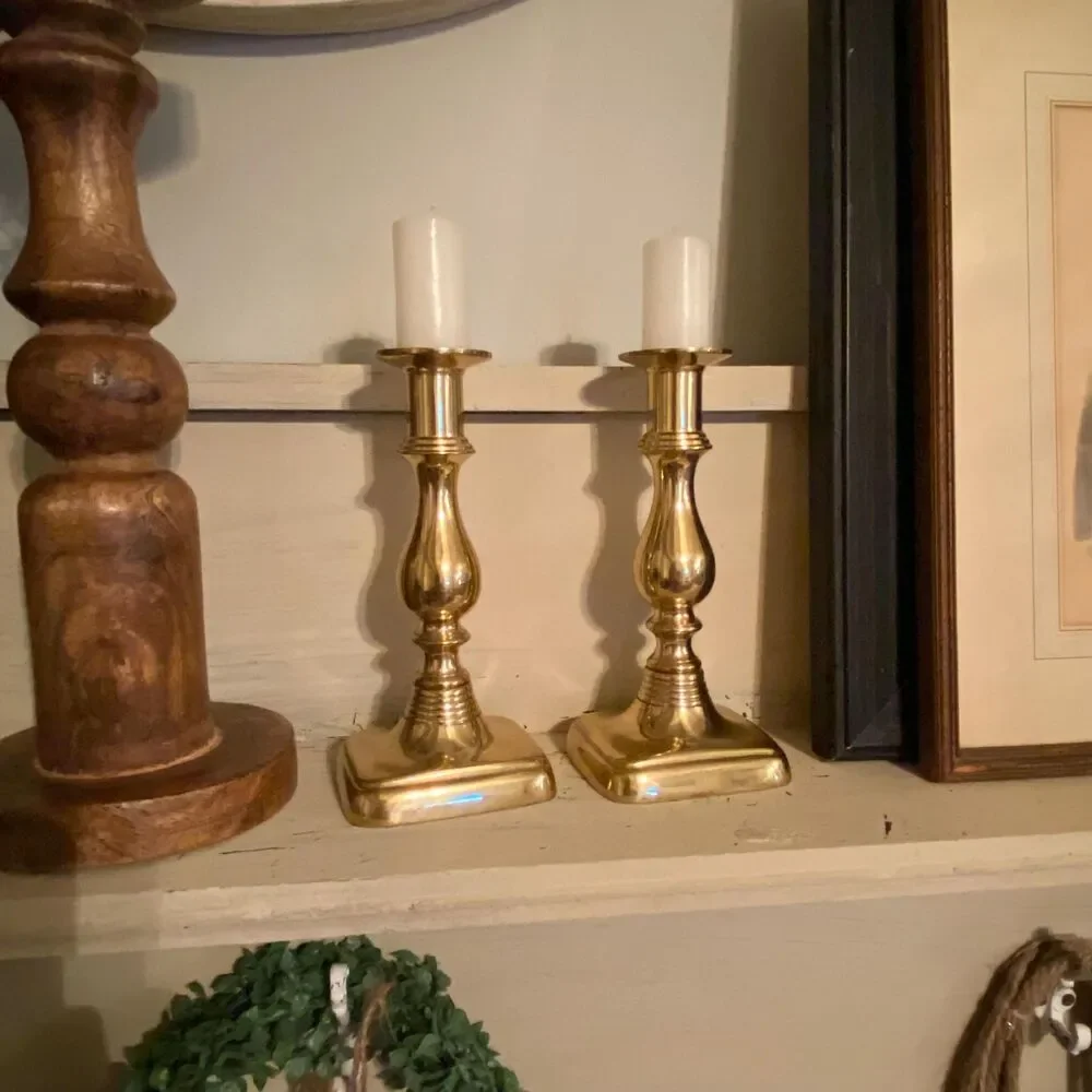 Vintage Brass Candlesticks 7